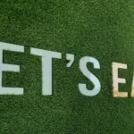 Let's Eat Here Sign - Free Stock Image